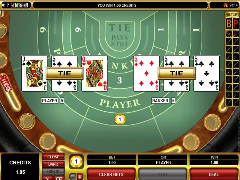 High Limit Baccarat made by Microgaming - Table ScreenShot