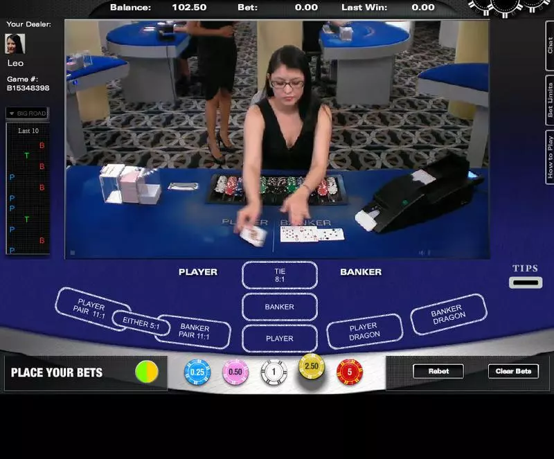 Live Baccarat made by Pragmatic Play - Table ScreenShot