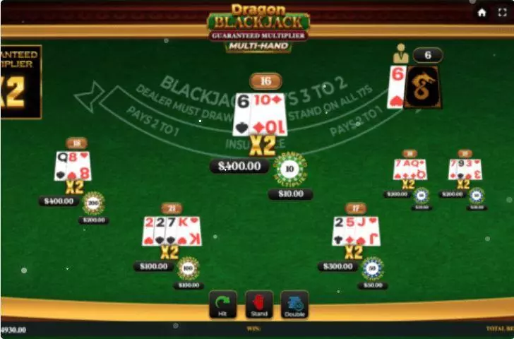 Dragon Blackjack made by Dragon Gaming - Table ScreenShot