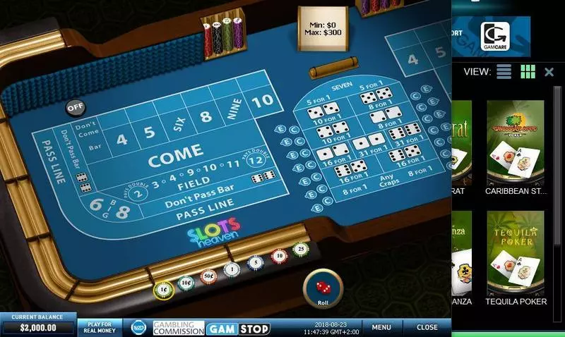 Craps made by PlayTech - Table ScreenShot