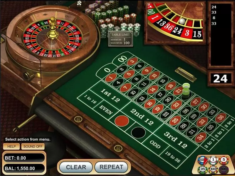 American Roulette made by BetSoft - Table ScreenShot