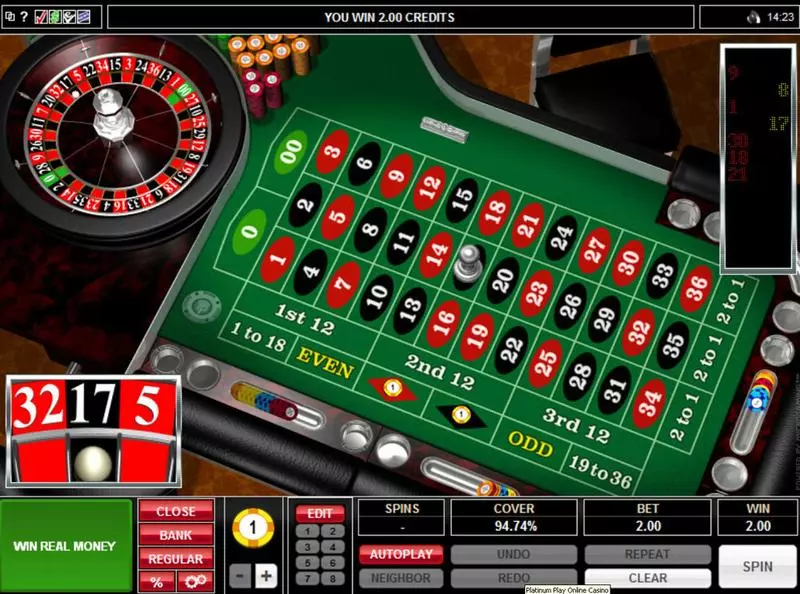 American Roulette made by Microgaming - Table ScreenShot