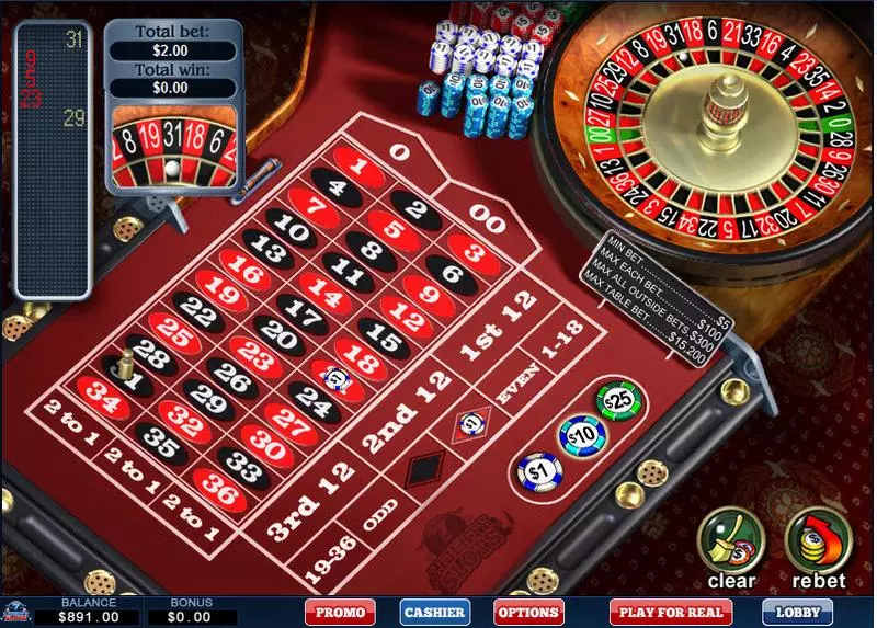 American Roulette made by WGS Technology - Table ScreenShot