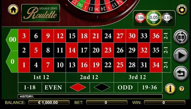 Double Zero Roulette made by NextGen Gaming - Table ScreenShot