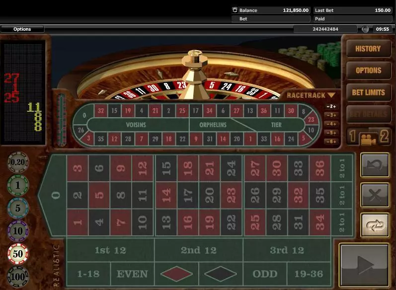European Roulette made by Realistic Games - Info and Rules