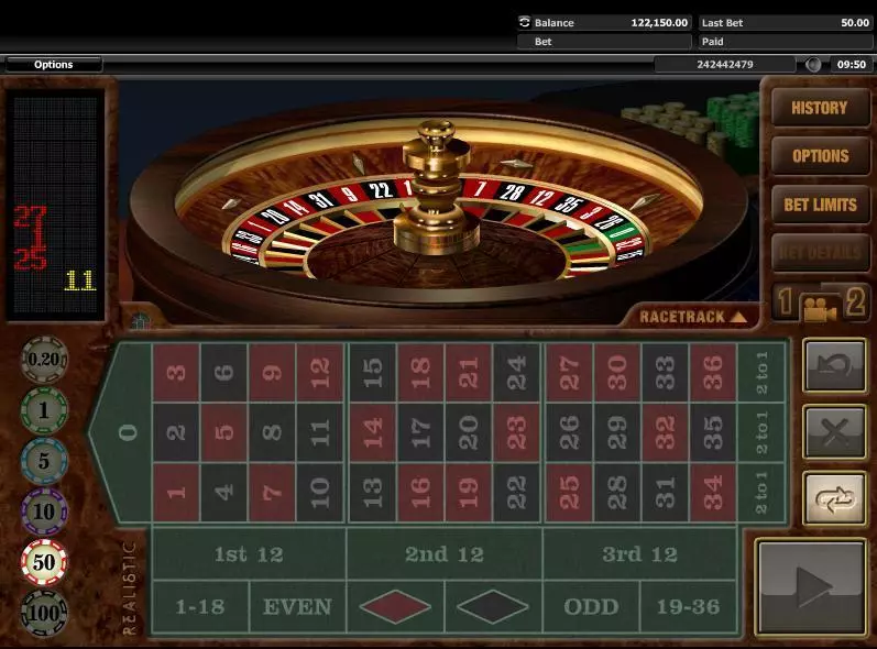 European Roulette made by Realistic Games - Table ScreenShot