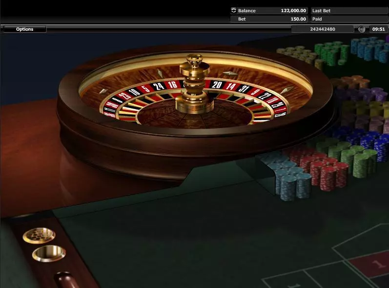 European Roulette made by Realistic Games - Wheel of prizes