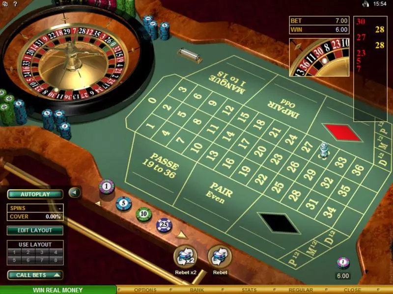 French Roulette Gold made by Microgaming - Table ScreenShot