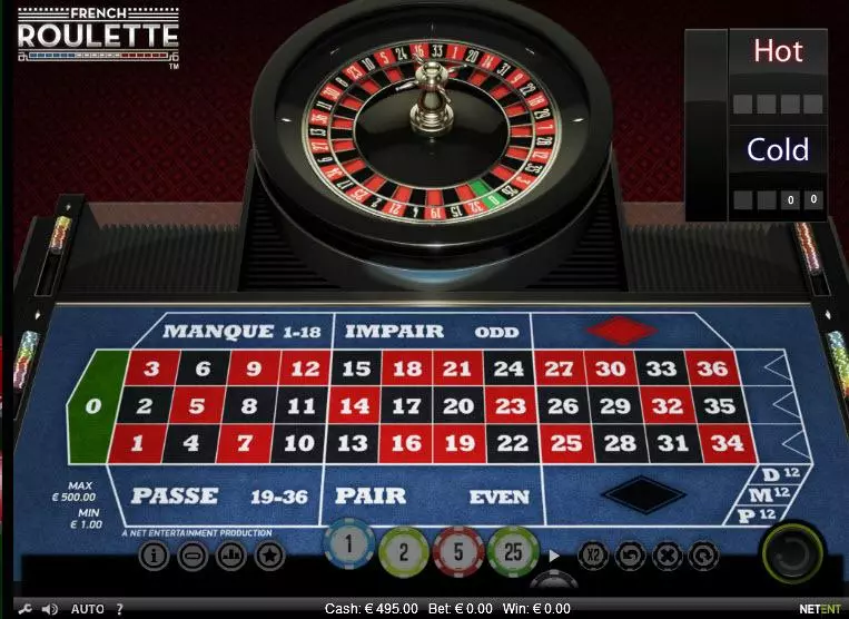 French Roulette made by NetEnt - Table ScreenShot