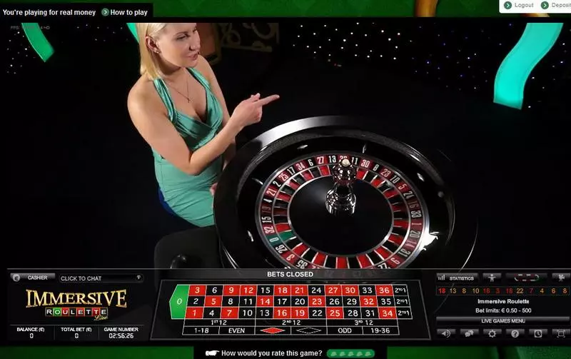 Live Immersive Roulette made by NetEnt - Table ScreenShot