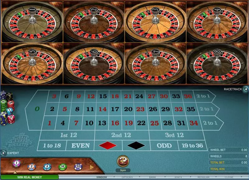 Multi-Wheel European Roulette Gold made by Microgaming - Table ScreenShot