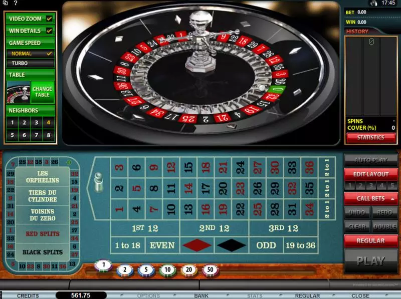 Premier Roulette made by Microgaming - Table ScreenShot