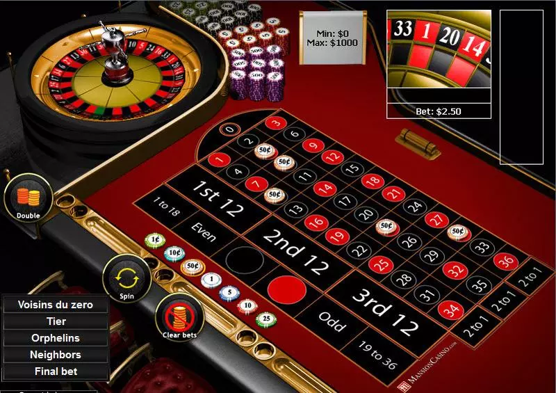Roulette Pro made by PlayTech - Table ScreenShot