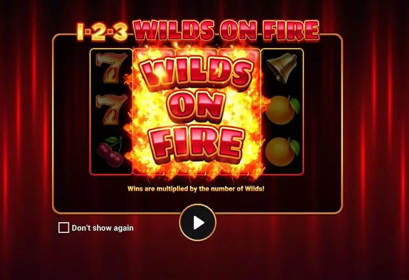 1-2-3 Wilds on Fire Slots made by Apparat Gaming - Introduction Screen
