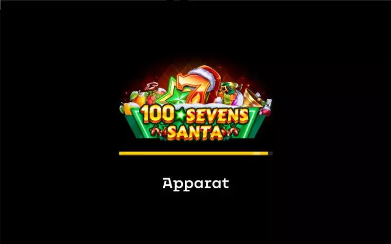 100 Sevens Santa Slots made by Apparat Gaming - Introduction Screen