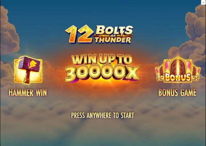 12 Bolts of Thunder Slots made by Thunderkick - Introduction Screen