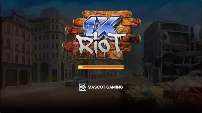 1X Riot Slots made by Mascot Gaming - Introduction Screen