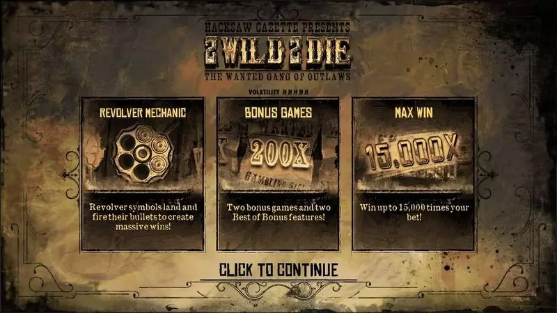 2 Wild 2 Die Slots made by Hacksaw Gaming - Info and Rules