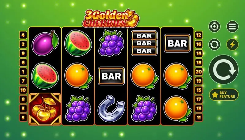 3 Golden Cherries Slots made by Apparat Gaming - Main Screen Reels