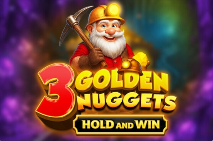 3 Golden Nuggets - Hold and Win Slots made by Dragon Gaming - Introduction Screen