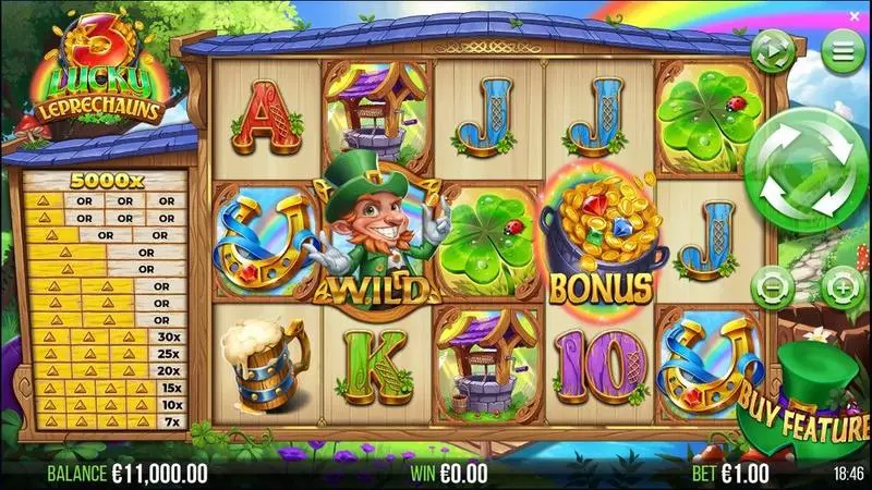 3 Lucky Leprechauns Slots made by 4ThePlayer - Main Screen Reels