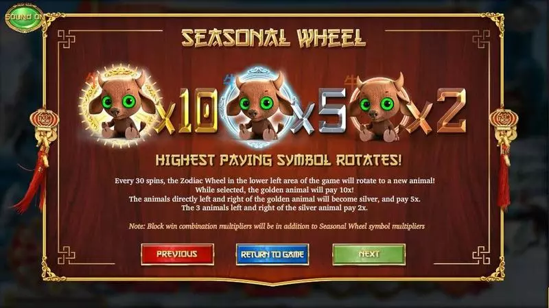 4 Seasons Slots made by BetSoft - Info and Rules