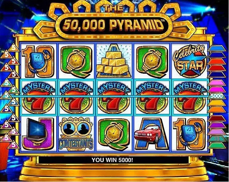 50,000 Pyramid Slots made by IGT - Introduction Screen
