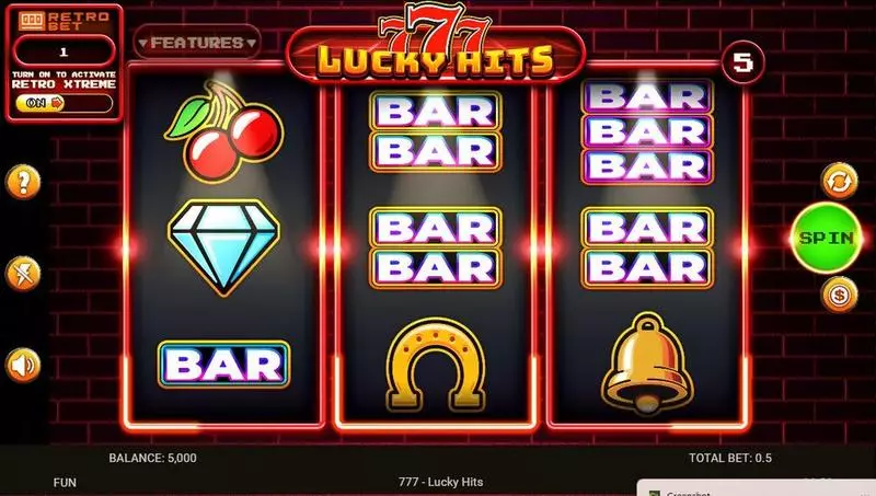 777 Lucky Hits Slots made by Spinomenal - Main Screen Reels