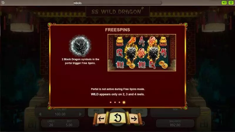 88 Wild Dragons Slots made by Booongo - Free Spins Feature