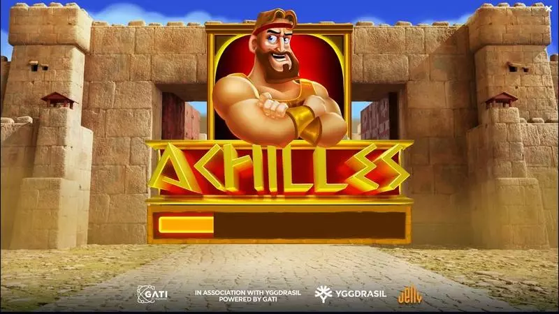 Achilles Slots made by Jelly Entertainment - Introduction Screen