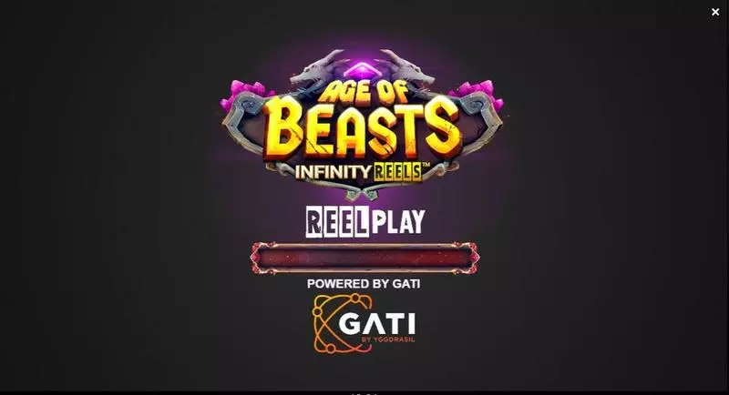 Age of Beasts Infinity Reels Slots made by ReelPlay - Introduction Screen