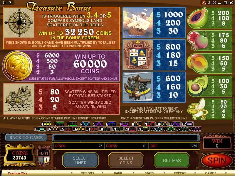 Age of Discovery Slots made by Microgaming - Info and Rules