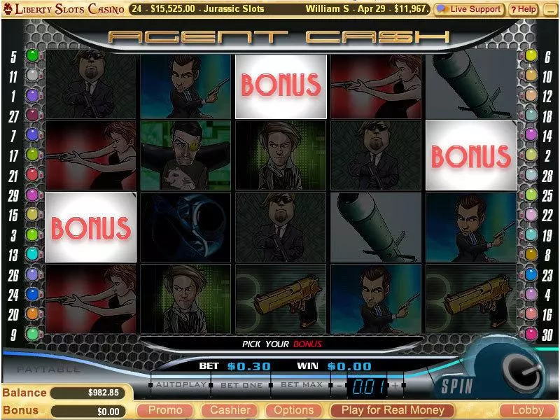Agent Cash Slots made by WGS Technology - Bonus 1