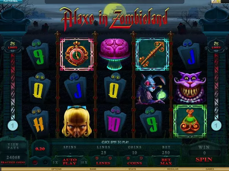 Alaxe in Zombieland Slots made by Genesis - Main Screen Reels