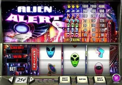 Alien Alert Slots made by PlayTech - Main Screen Reels
