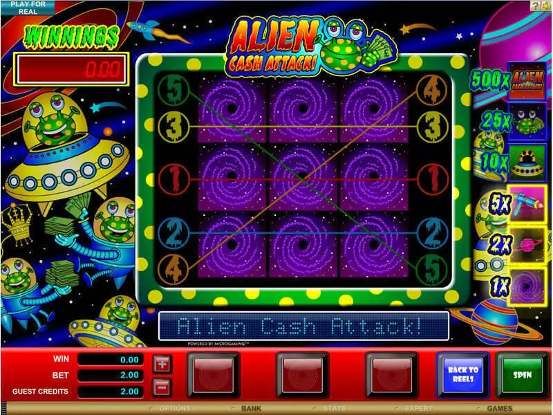 Alien Cash Attack Slots made by Microgaming - Bonus 1