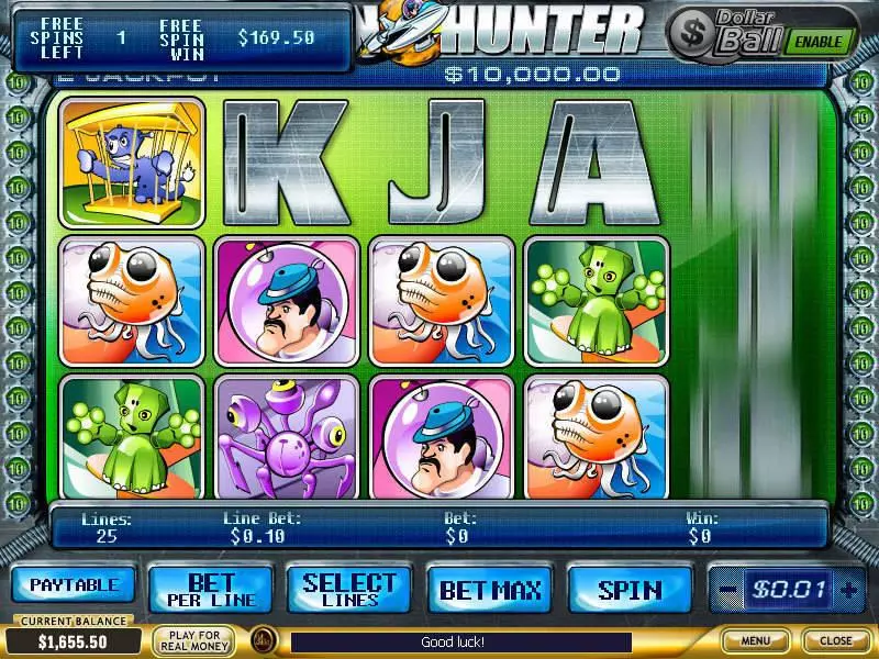 Alien Hunter Slots made by PlayTech - Bonus 2