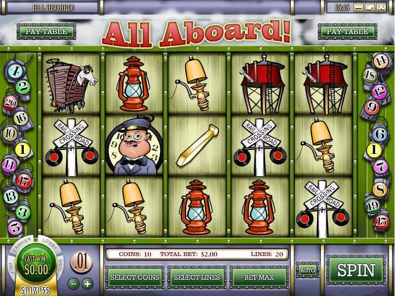 All Aboard Slots made by Rival - Main Screen Reels