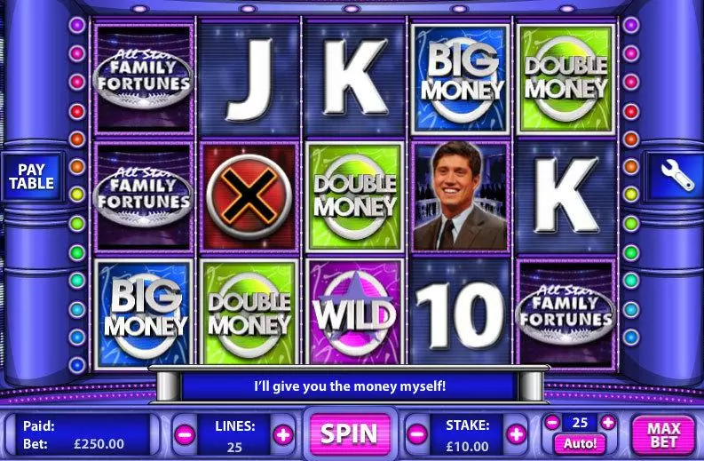All Star Family Fortunes Slots made by Hatimo - Main Screen Reels