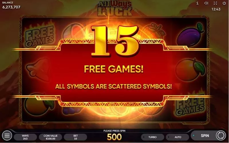 All Ways Luck Slots made by Endorphina - Free Spins Feature