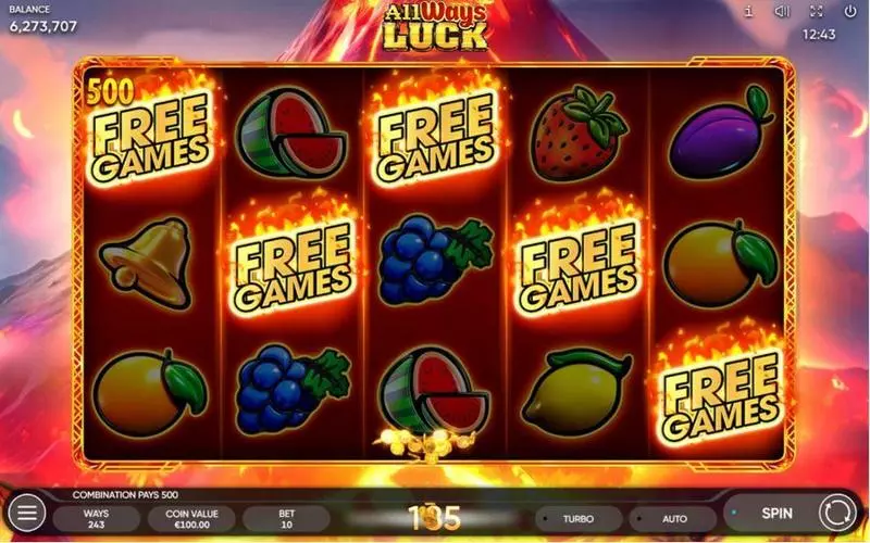 All Ways Luck Slots made by Endorphina - Main Screen Reels