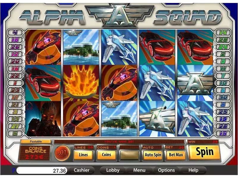 Alpha Squad Slots made by Saucify - Main Screen Reels