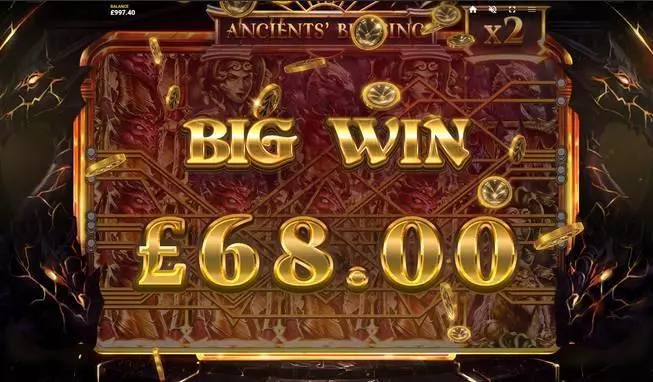 Ancients' Blessing Slots made by Red Tiger Gaming - Winning Screenshot
