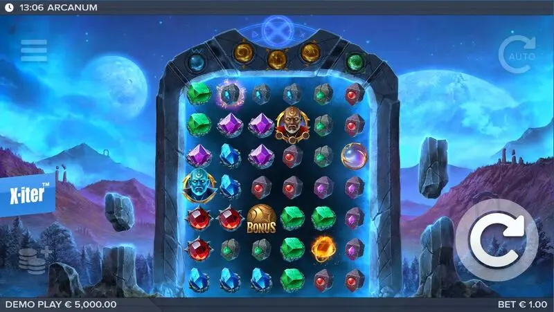 Arcanum Slots made by Elk Studios - Main Screen Reels