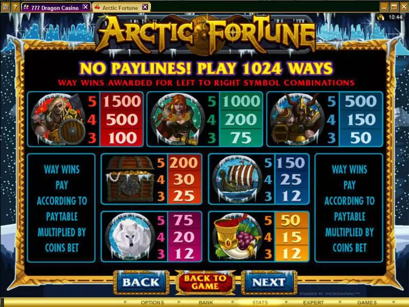 Arctic Fortune Slots made by Microgaming - Info and Rules