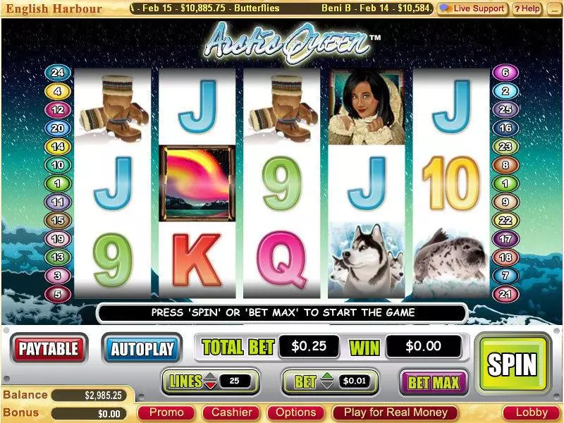 Arctic Queen Slots made by Vegas Technology - Main Screen Reels