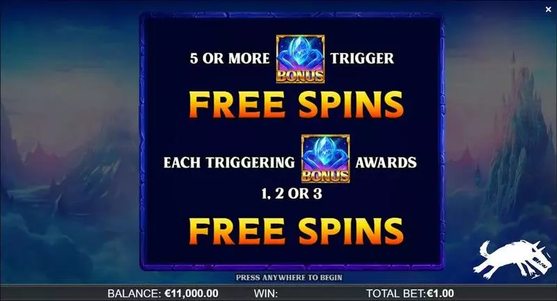 Arctic Sorcerer Gigablox Slots made by ReelPlay - Free Spins Feature