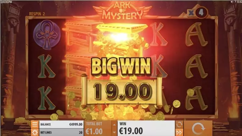 Ark of Mystery Slots made by Quickspin - Winning Screenshot
