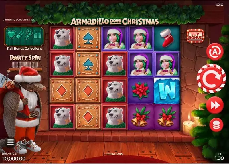 Armadillo Does Christmas 2023 Slots made by Armadillo Studios - Main Screen Reels