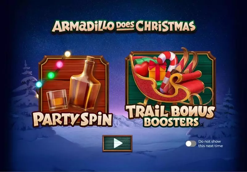 Armadillo Does Christmas 2024 Slots made by Armadillo Studios - Introduction Screen